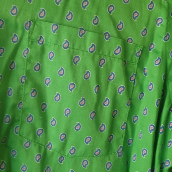 Ralph Lauren Green White Pink Long Sleeve Cotton Shirt Top Blouse Size XL - Picture 4 of 7